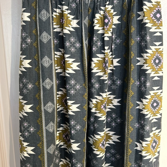 Southwest Linen Cotton Tank Dress - Picture 3 of 10